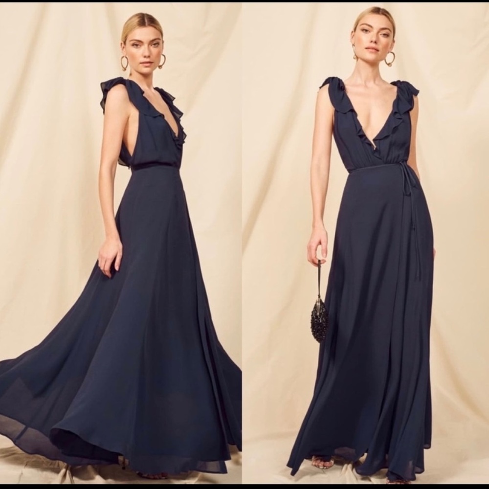 Navy Reformation dress “Peppermint” never worn